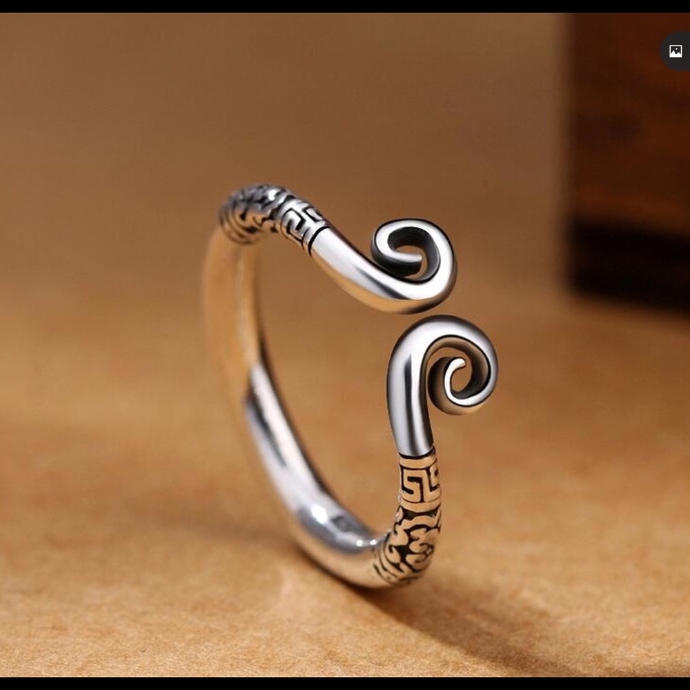 New. Sterling Silver Ring Adjustable Opening